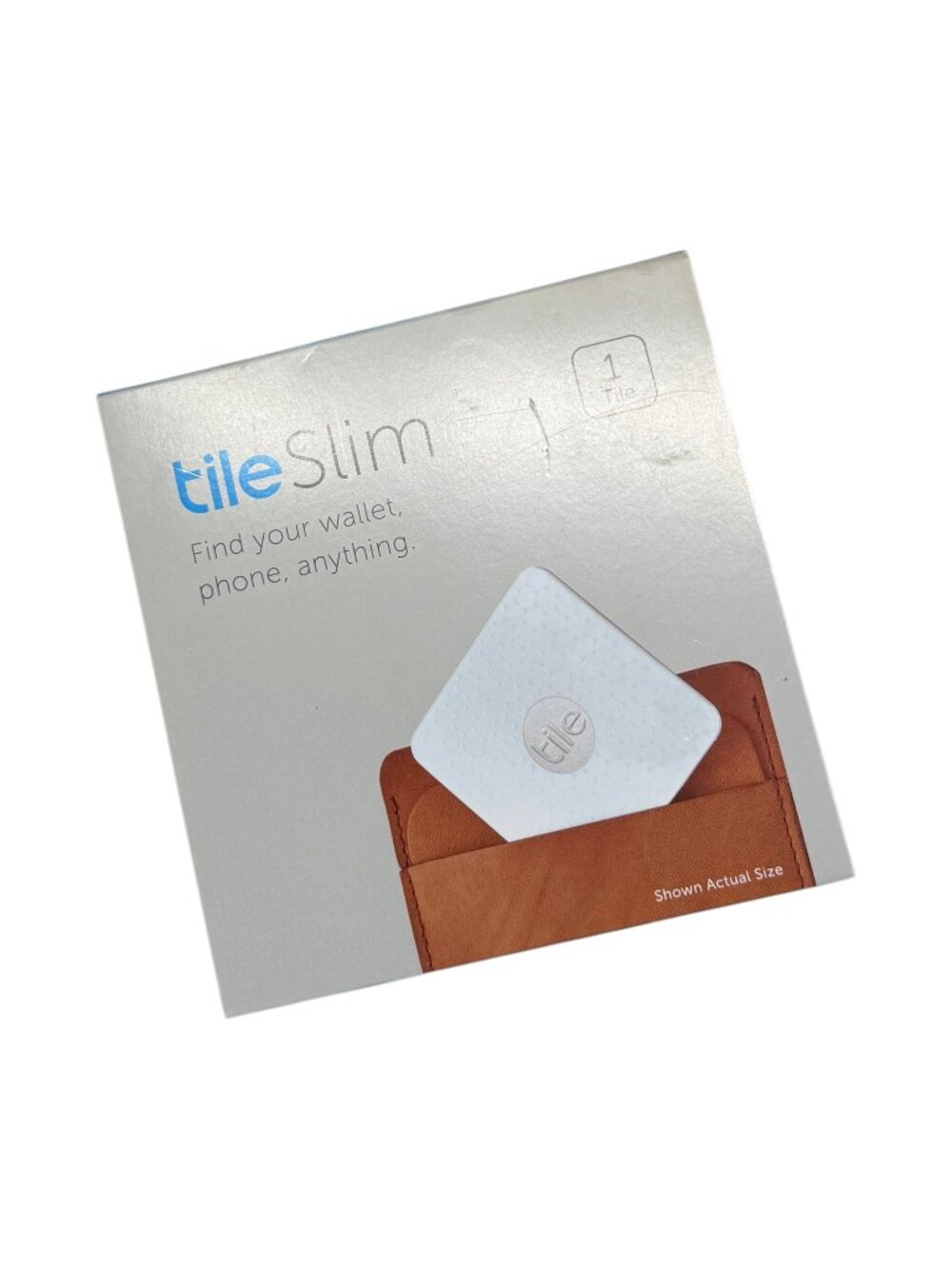 Tile Slim White Bluetooth Item Finder Slim Design